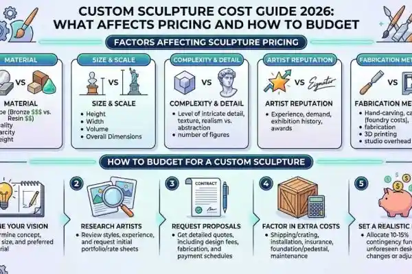 Custom Sculpture Cost Guide 2026: What Affects Pricing and How to Budget