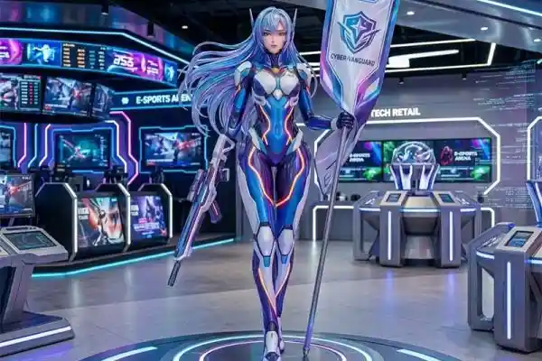 Cyber-Vanguard – IP Character Sculpture