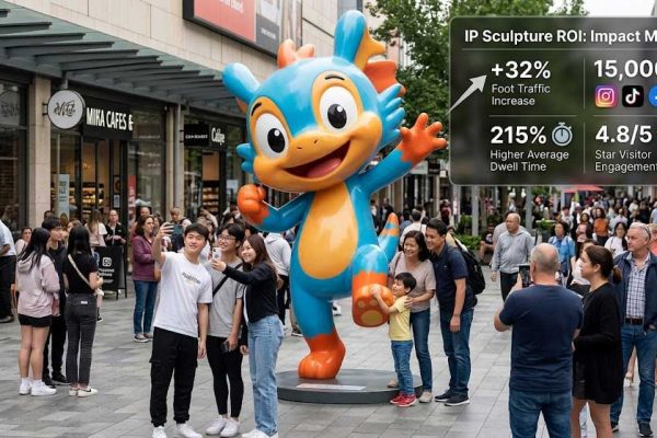 IP Sculpture ROI: How Character Art Drives Foot Traffic and Social Media Engagement