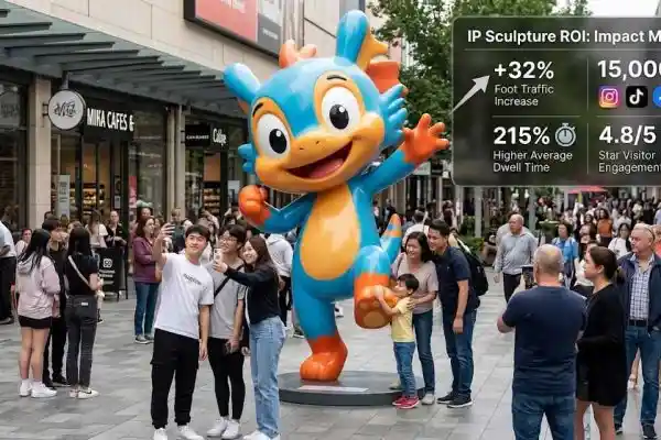 IP Sculpture ROI: How Character Art Drives Foot Traffic and Social Media Engagement