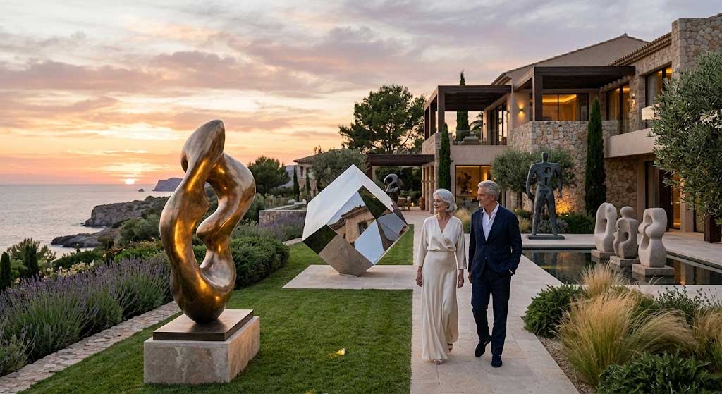 Luxury Villa and Private Estate Sculptures: Curating Collectible Art for High-End Residences
