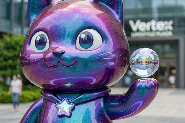 Nebula Neko — Urban Plaza IP Sculpture - 2