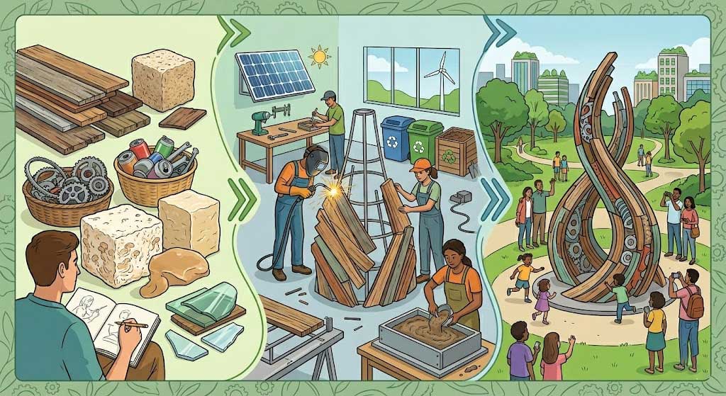 Sustainable Sculpture Design: Eco-Friendly Materials and Green Manufacturing for Public Art