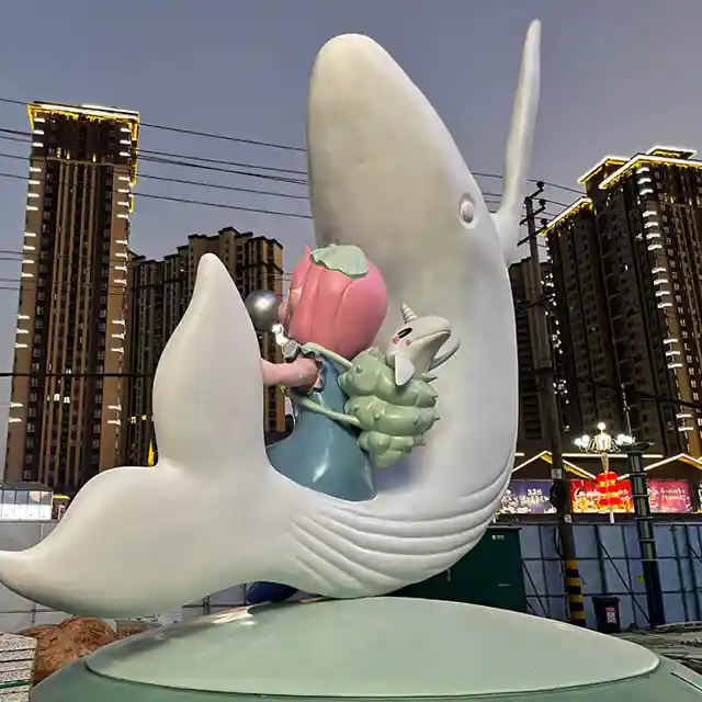 The Ocean’s Whimsy — Interactive Little Girl & Whale Sculpture for Children’s Museum - 1