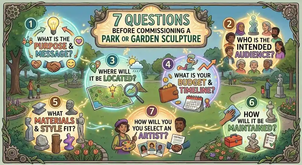 7 Questions Before Commissioning a Park or Garden Sculpture