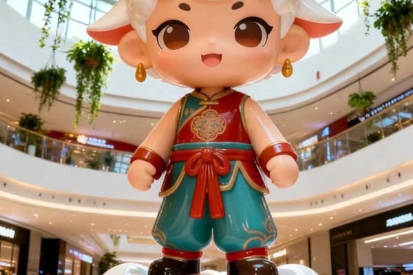 Adorable Blessing – Year of the Sheep & Awakening Lion IP Festive Sculpture