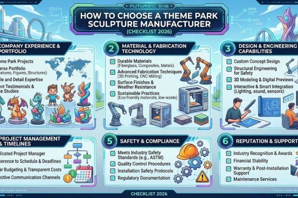 How to Choose a Theme Park Sculpture Manufacturer (Checklist 2026)