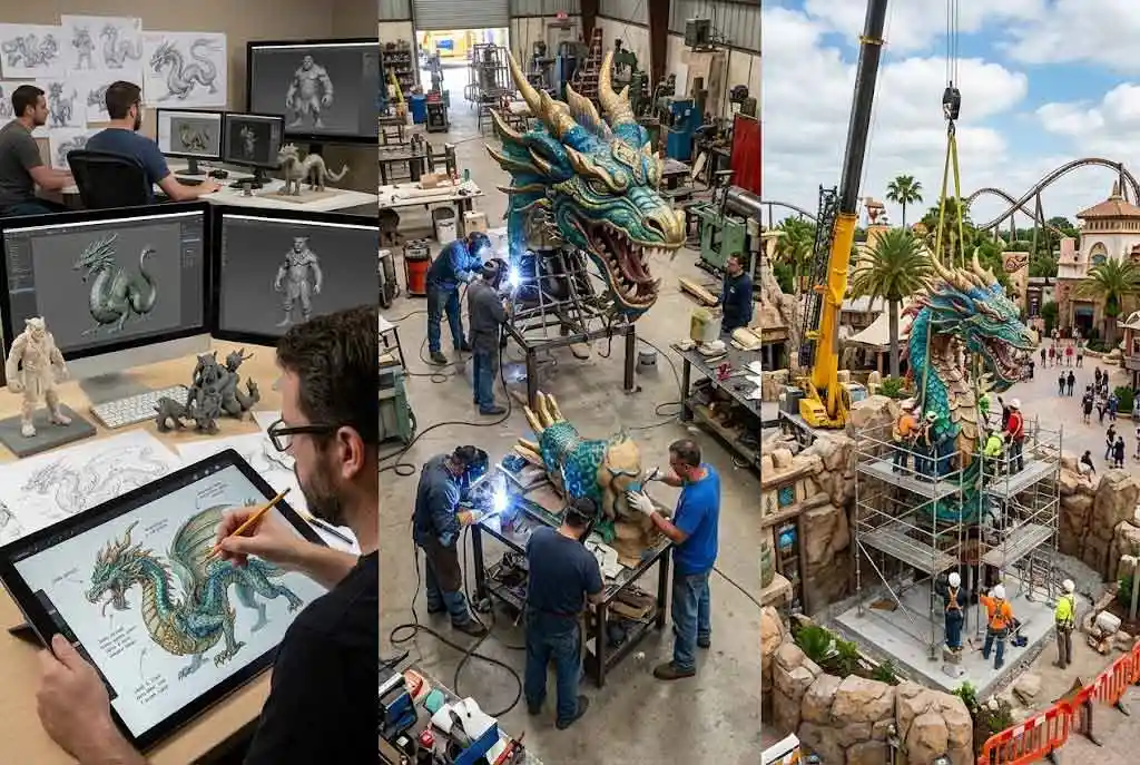 Theme Park Sculptures: Design, Manufacturing & Installation