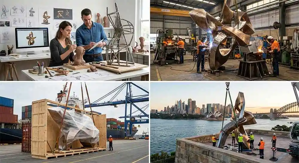Custom Sculpture Turnkey Solutions: From Design to Worldwide Installation