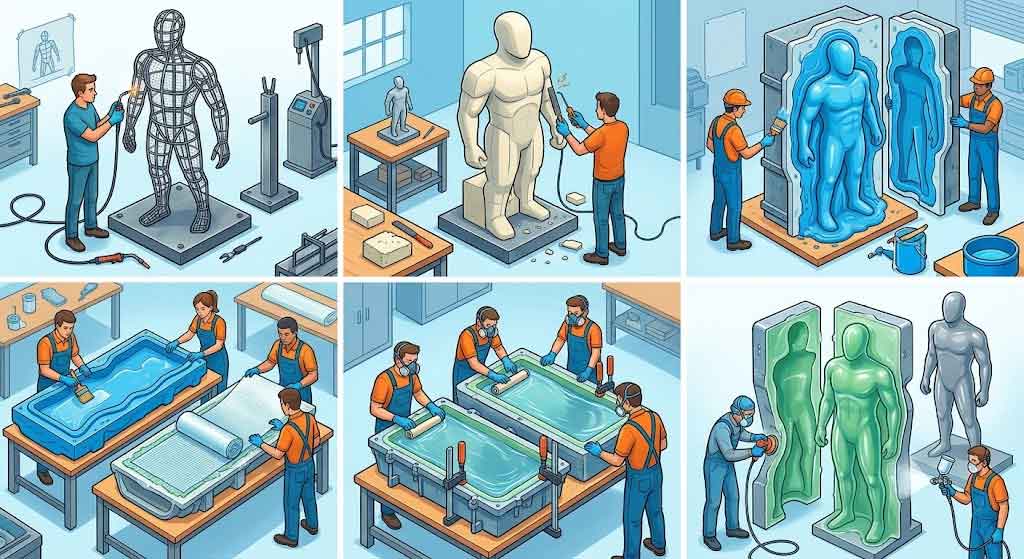 FRP Manufacturing Process for Large Sculptures: Step by Step