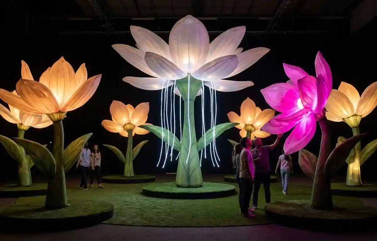 “Garden of Light” — Interactive Inflatable Flower Sculpture - 1