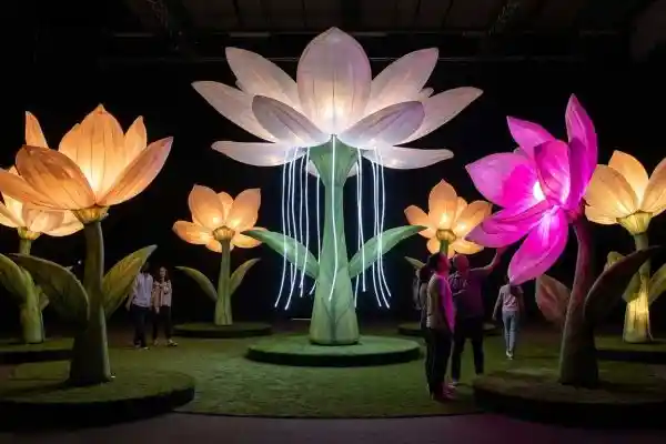 “Garden of Light” — Interactive Inflatable Flower Sculpture