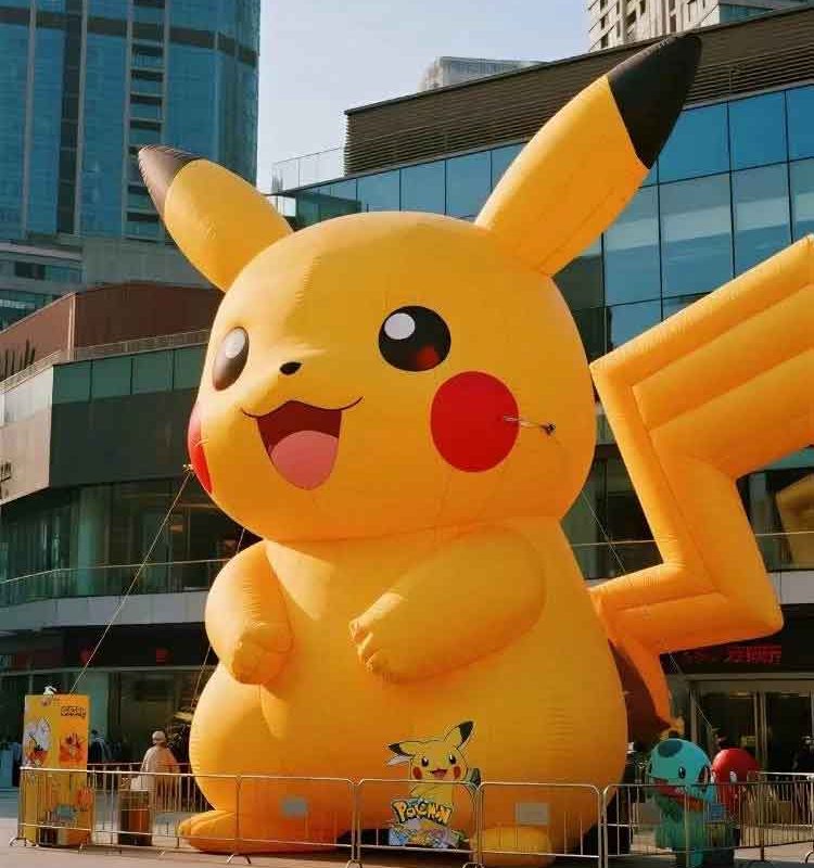 Giant Inflatable Pikachu Mascot Display - 2