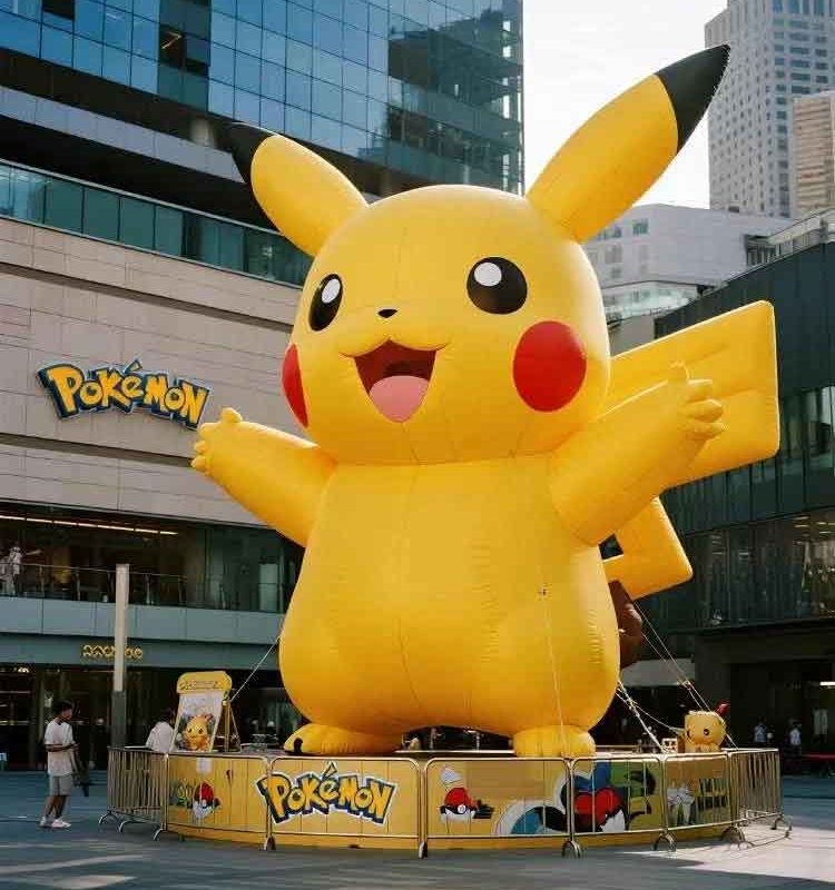 Giant Inflatable Pikachu Mascot Display - 3