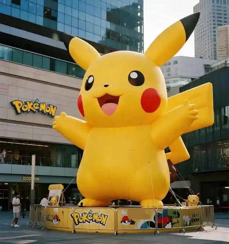 Giant Inflatable Pikachu Mascot Display - 3