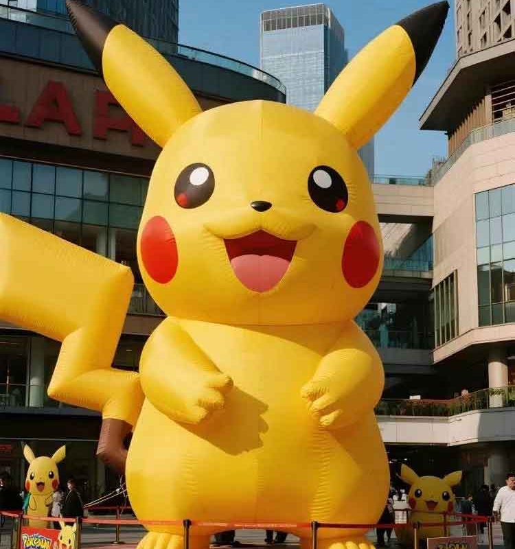 Giant Inflatable Pikachu Mascot Display - 4