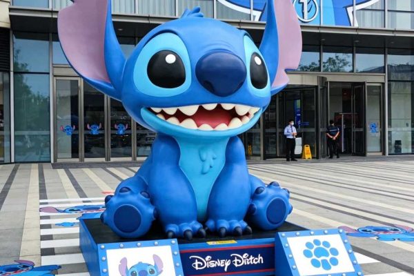 Giant Stitch Spotted! Our ultra-playful blue buddy is here