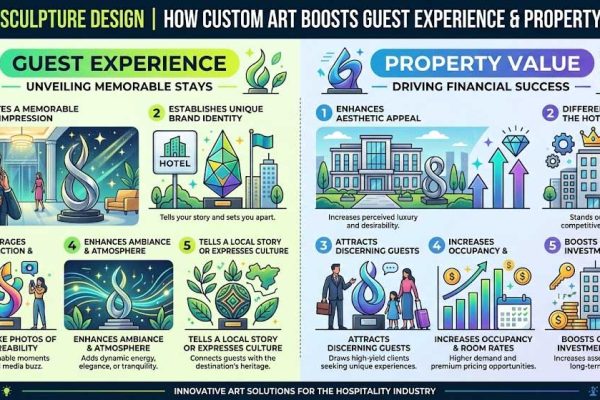 Hotel Sculpture Design: How Custom Art Boosts Guest Experience & Property Value