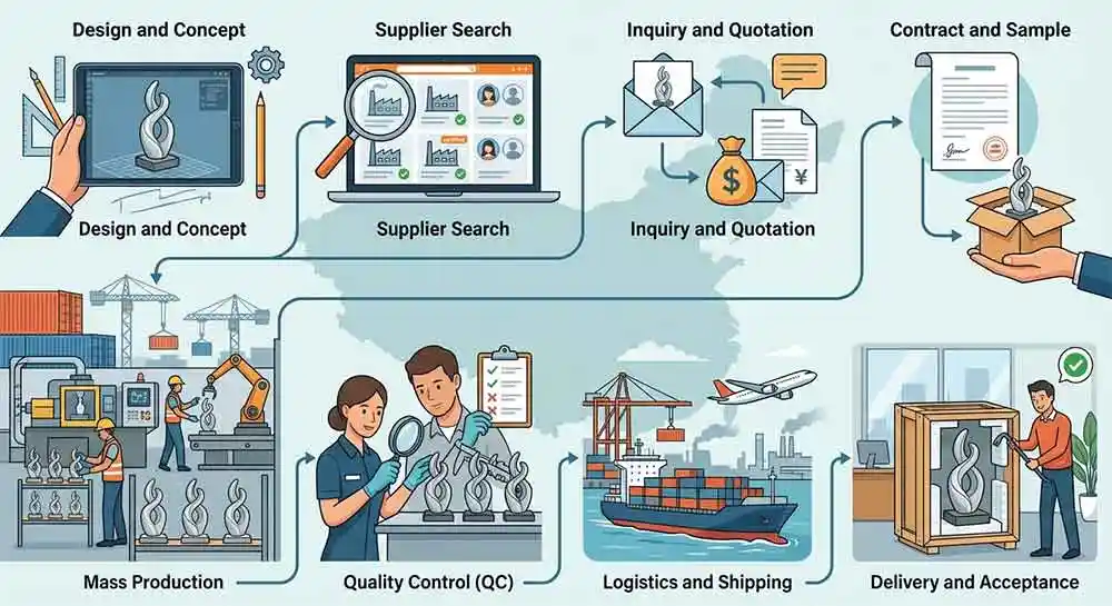How to Order Custom Sculptures from China: Step-by-Step Procurement Guide