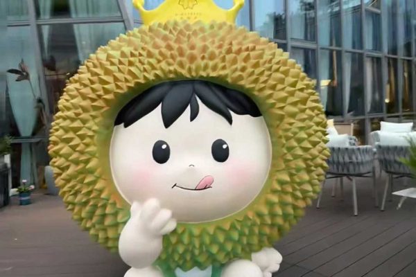 Development of “Mister Durian” Giant Cartoon IP Mascot Sculpture