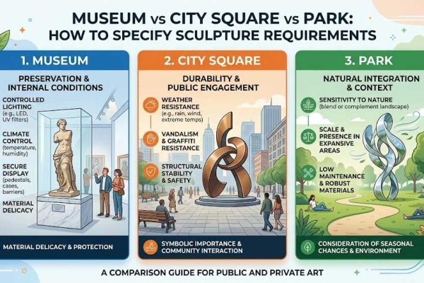 Museum vs City Square vs Park: How to Specify Sculpture Requirements