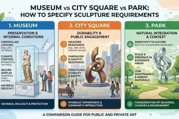 Museum vs City Square vs Park: How to Specify Sculpture Requirements