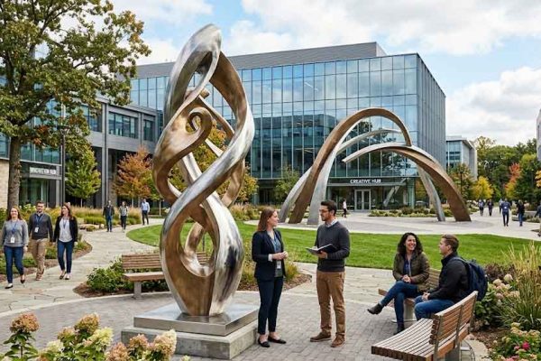 Corporate Campus Sculptures: Enhancing Workplace Culture