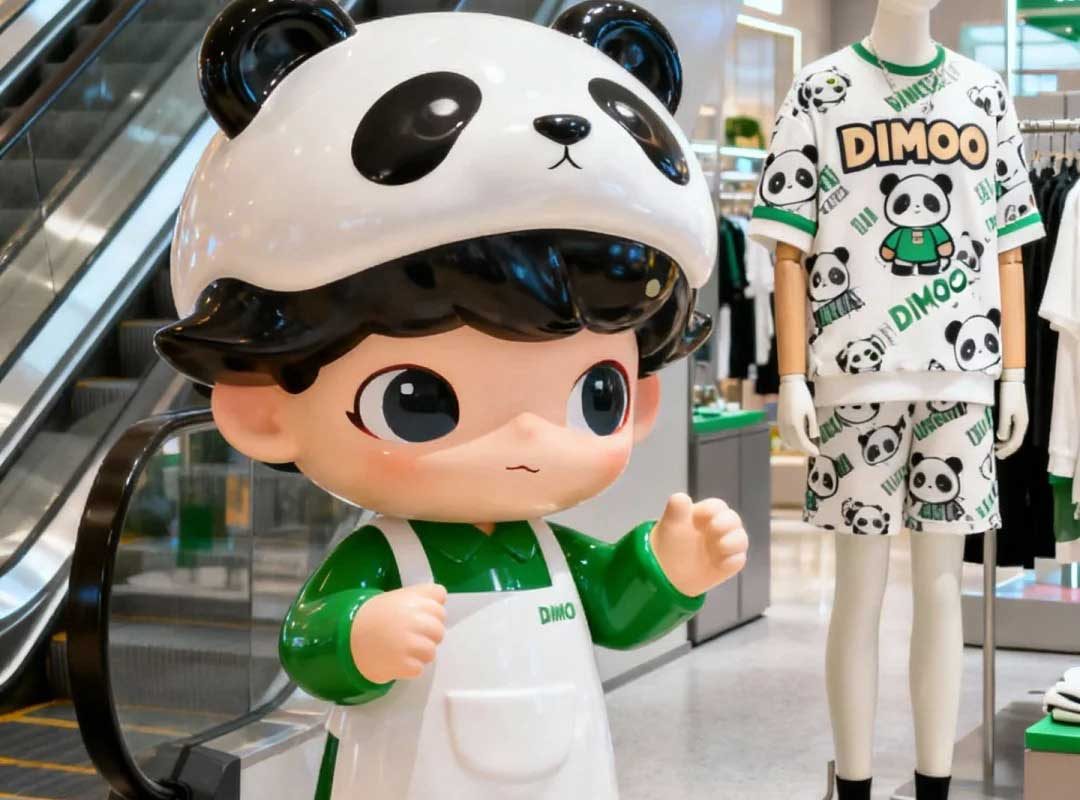 Panda Mascot – Trendy Art IP Sculptural Realization - 2