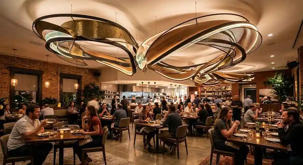 Restaurant Sculpture Installation: Atmosphere, Branding & CX