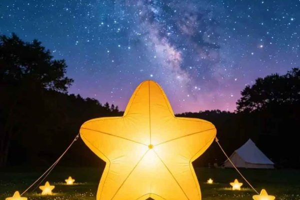 Stellar Night – Luminescent Star Cluster Outdoor Inflatable Art Installation
