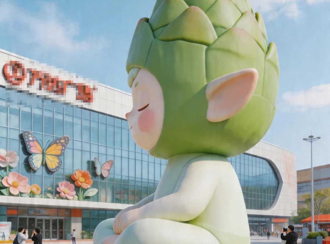 The Asparagus Pixie – Giant Healing-Style IP Landmark Sculpture - 2