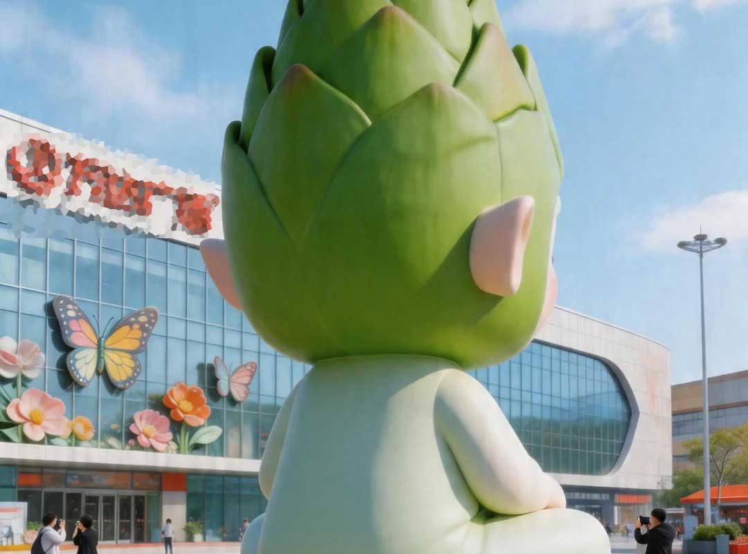 The Asparagus Pixie – Giant Healing-Style IP Landmark Sculpture - 3