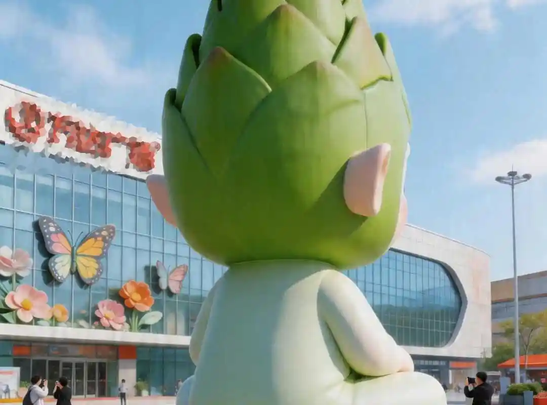 The Asparagus Pixie – Giant Healing-Style IP Landmark Sculpture - 3