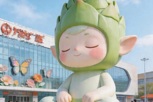 The Asparagus Pixie – Giant Healing-Style IP Landmark Sculpture
