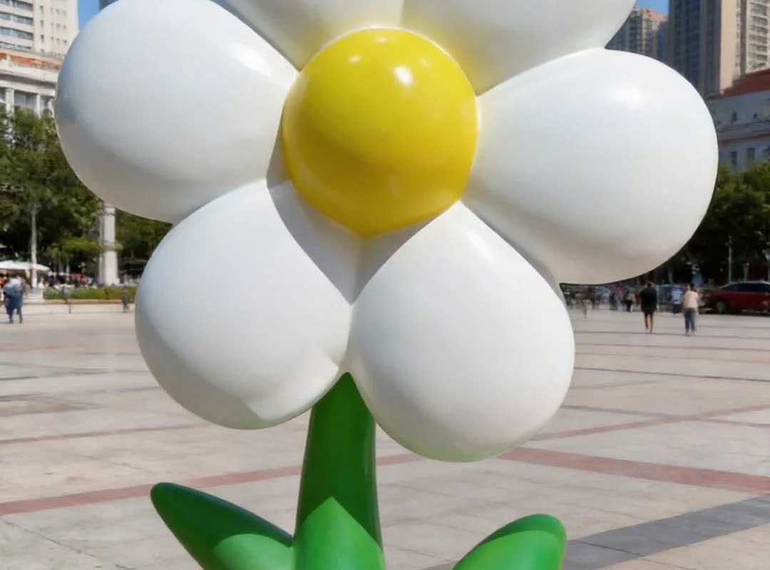 The Blossom Oasis – Giant Cartoon Flower Sculpture Installation - 3