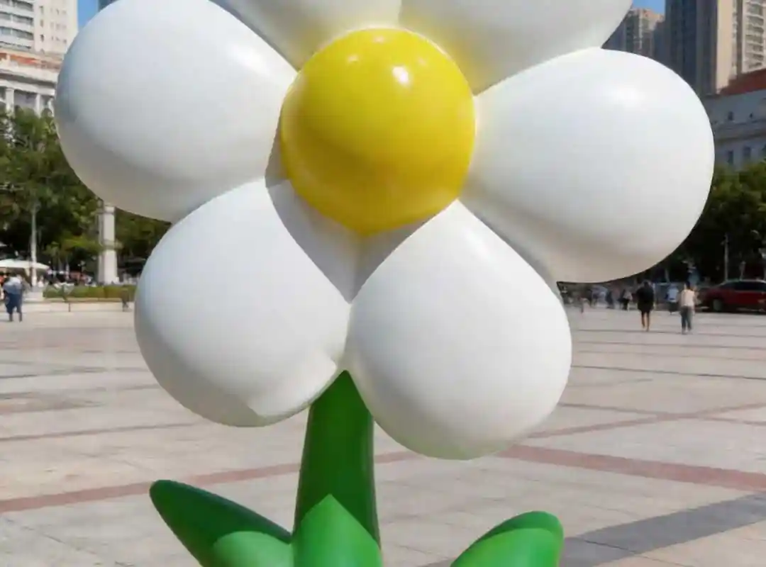The Blossom Oasis – Giant Cartoon Flower Sculpture Installation - 3