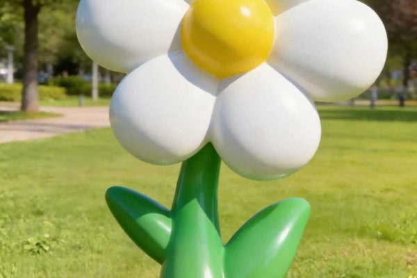 The Blossom Oasis – Giant Cartoon Flower Sculpture Installation
