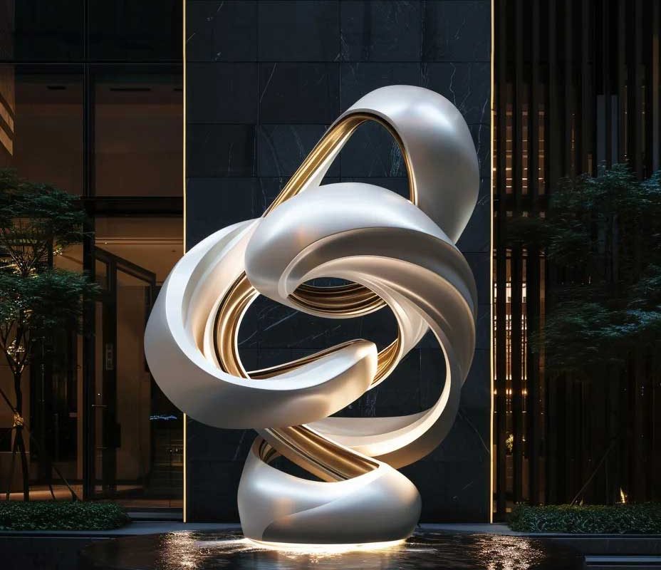 The Ethereal Node – Luxury Hospitality Entrance Sculpture - 4