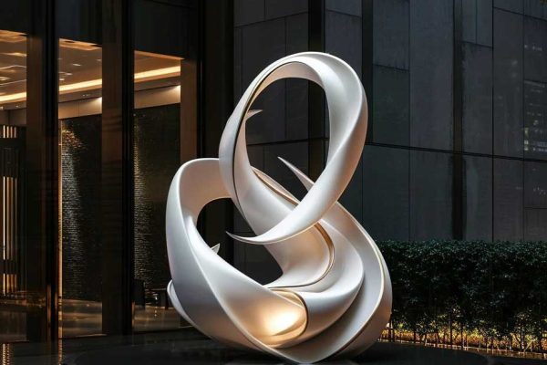 The Ethereal Node – Luxury Hospitality Entrance Sculpture