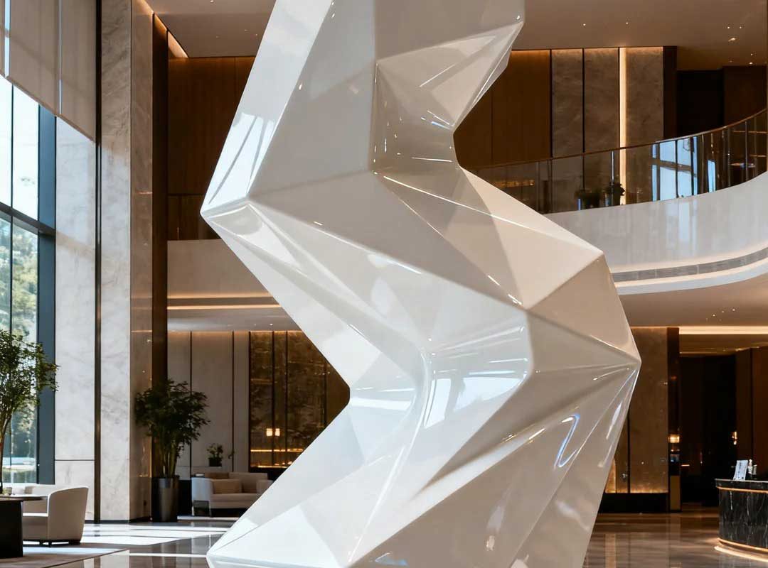 The Flowing Dimension – Lobby Sculptural Landmark for Luxury Contemporary Hotel - 2