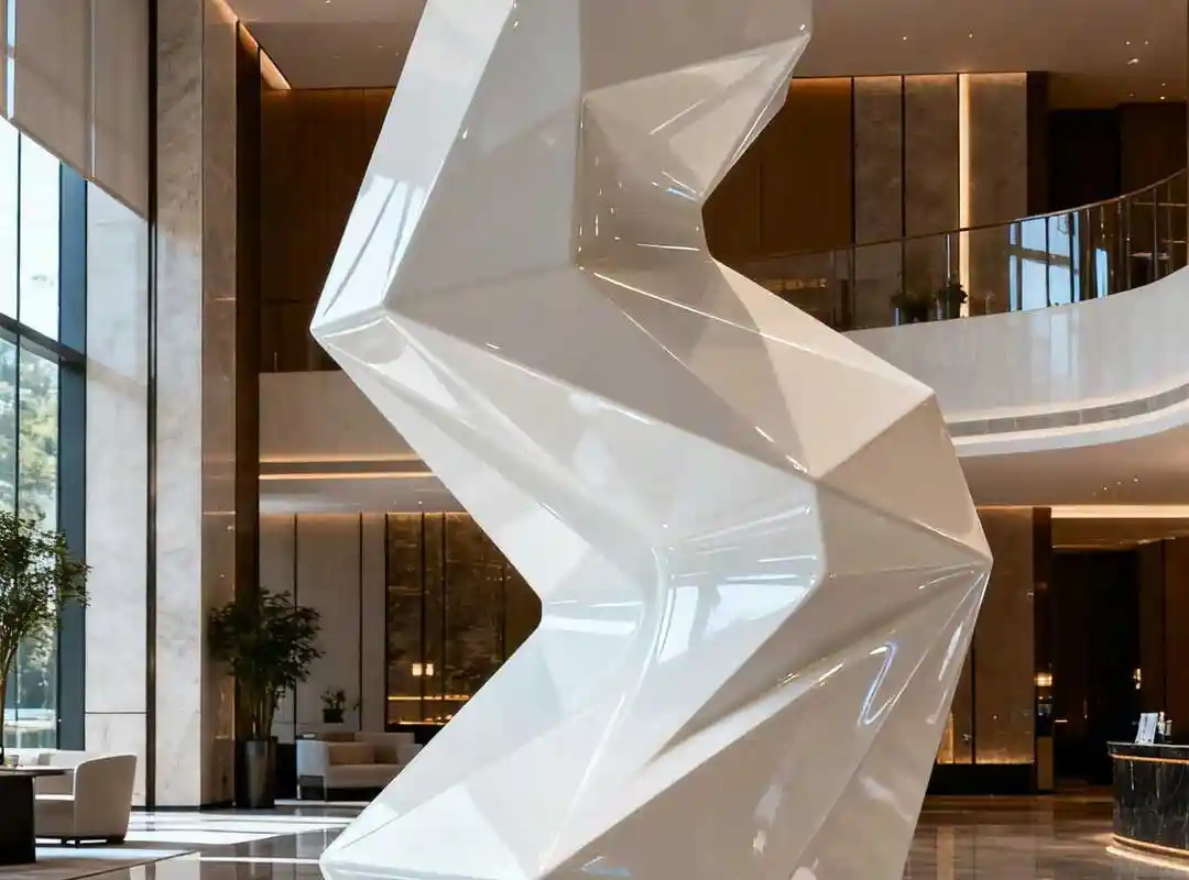 The Flowing Dimension – Lobby Sculptural Landmark for Luxury Contemporary Hotel - 2
