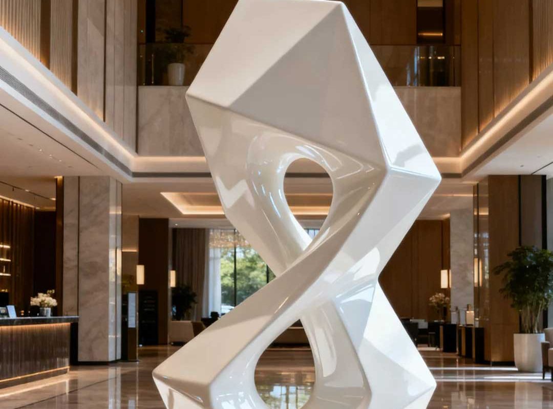 The Flowing Dimension – Lobby Sculptural Landmark for Luxury Contemporary Hotel - 3