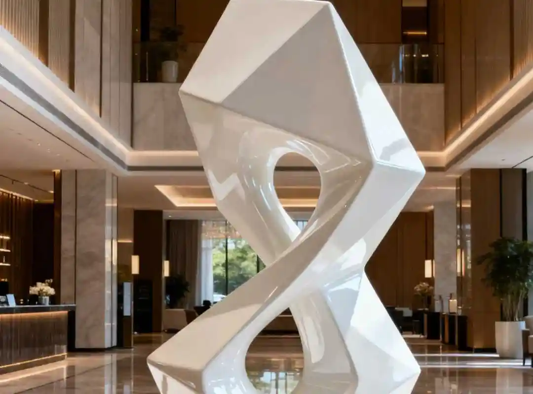 The Flowing Dimension – Lobby Sculptural Landmark for Luxury Contemporary Hotel - 3