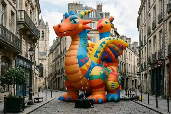 “The Urban Guardian” Inflatable Street Art Installation