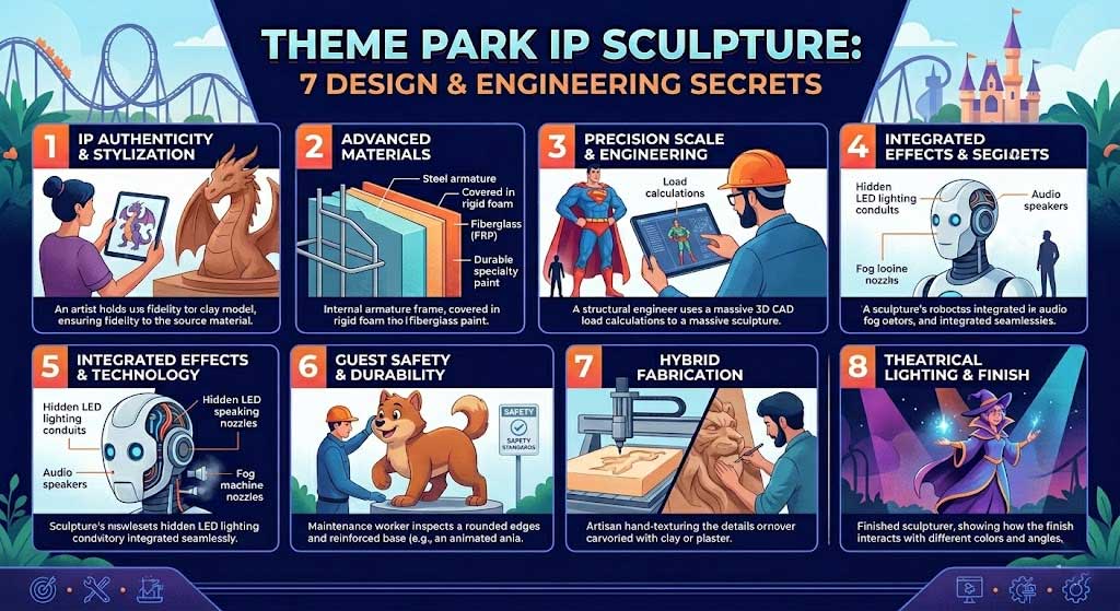 Theme Park IP Sculpture: 7 Design & Engineering Secrets