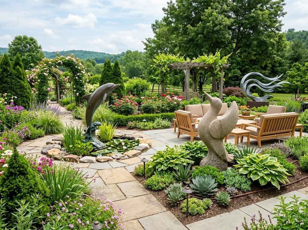 Themed Landscaping with Custom Sculptures: Design Guide