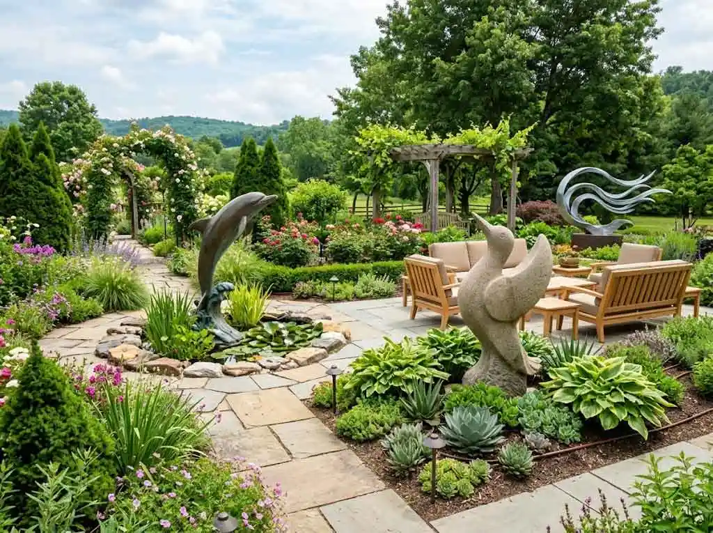 Themed Landscaping with Custom Sculptures: Design Guide