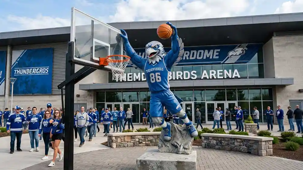 “Thunder Strike” — FRP Basketball Sports Mascot Sculpture - 2