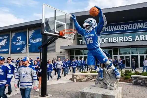 “Thunder Strike” — FRP Basketball Sports Mascot Sculpture