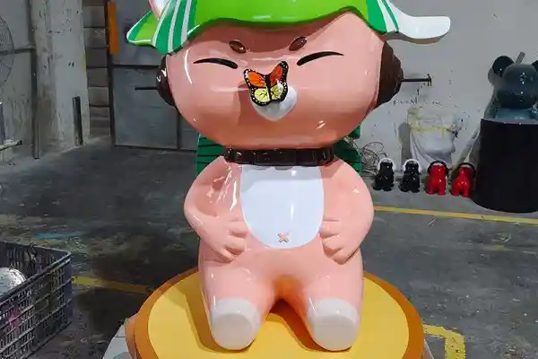 Playful Cartoon Animal IP Set — FRP Outdoor Sculpture Collection for Children’s Park
